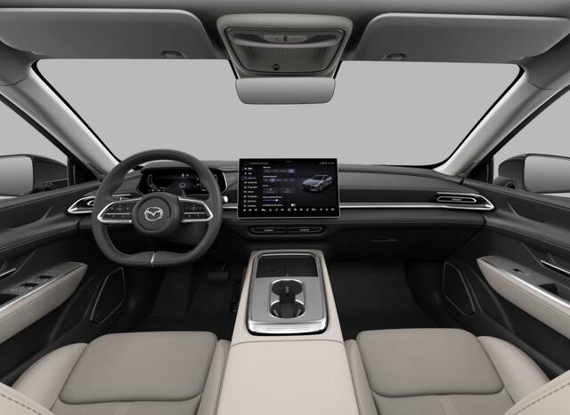 Mazda 6 6e Takumi Long Range 80 kWh / Crystal White Pearl / Warm Beige kunstleder