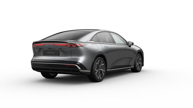 Mazda 6 6e Takumi Long Range 80 kWh / Machine Grey / Zwart kunstleder