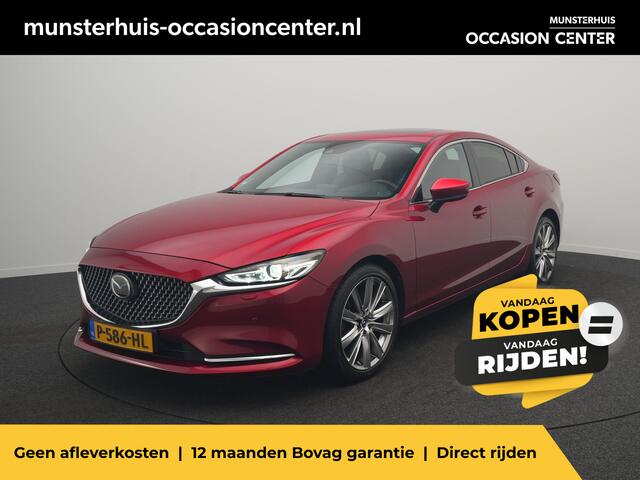 Mazda 6 2.5 SkyActiv-G 194 Signature - RIJKLAARPRIJS - 194 pk! - Automaat - Adaptieve Cruise Control - Rondomzicht Camera - Apple Carplay - Android Auto - Bose Audio - Head-Up Display - Elektrisch schuif- kanteldak