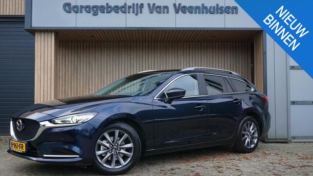Mazda 6 Sportbreak 2.0 SkyActiv-G 165pk Automaat HUD 17inch LM Trekhaak Navi Stoel & Stuurverwarming 59804km!