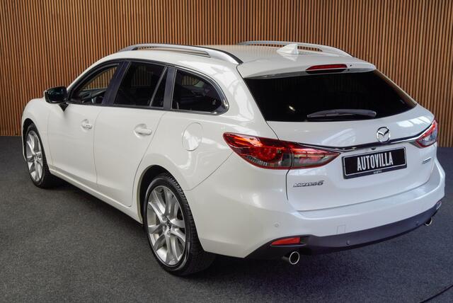 Mazda 6 Sportbreak 2.0 SkyActiv-G 165 Aut. Leer Navi Camera Bose Stuur- & stoelverwarming Climate PDC Metallic lak LM velgen