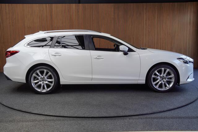 Mazda 6 Sportbreak 2.0 SkyActiv-G 165 Aut. Leer Navi Camera Bose Stuur- & stoelverwarming Climate PDC Metallic lak LM velgen