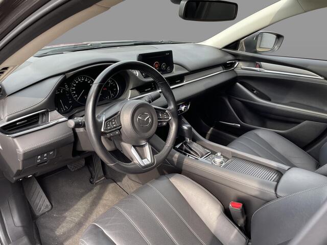 Mazda 6 Sedan 2.5 SkyActiv-G 194 Luxury , Automaat, Schuif-/Kanteldak, Leder, 360 Camera, Bose, Adap.Cruise, Stoel/Stuurverwarming, Stoelventilatie, LMV 19 Inch, PDC, LKA