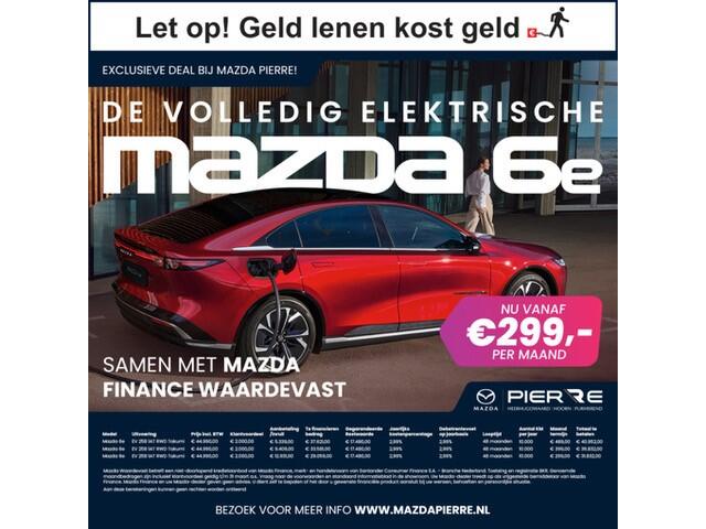 Mazda 6 6e Takumi Business Edition 68.8 kWh | ZWART LEDER | NAVI | PANO | 360 CAMERA | GRATIS TREKHAAK! T.W.V. ¤ 1695,-