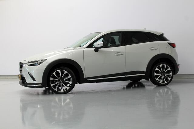 Mazda CX-3 2.0 SkyActiv-G 120 GT-M 122PK, LEER | CARPLAY | NAVIGATIE | CLIMATE CONTROLE | TREKHAAK | STOEL/STUUR VERWARMING