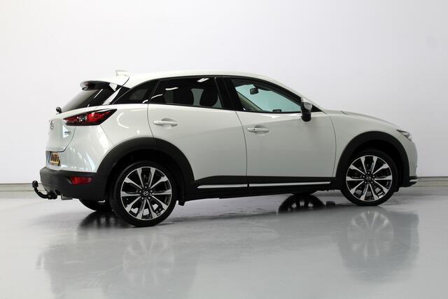 Mazda CX-3 2.0 SkyActiv-G 120 GT-M 122PK, LEER | CARPLAY | NAVIGATIE | CLIMATE CONTROLE | TREKHAAK | STOEL/STUUR VERWARMING