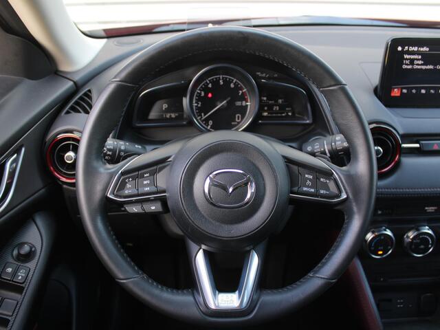 Mazda CX-3 2.0 SkyActiv-G 120 SkyLease GT | Automaat | Stoelverwarming | Camera | Navi | HUD | LED | Cruise | 18" LM |