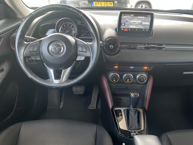 Mazda CX-3 2.0 SkyActiv-G 120 GT-M Automaat Navigatie Trekhaak Camera Leer Stoelverwarming Head-Up Bose Getint Glas Clima + Cruise Control NL Auto