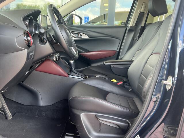Mazda CX-3 2.0 SkyActiv-G 120 GT-M Automaat Navigatie Trekhaak Camera Leer Stoelverwarming Head-Up Bose Getint Glas Clima + Cruise Control NL Auto
