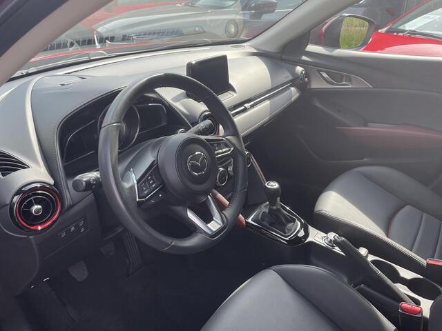 Mazda CX-3 2.0 SkyActiv-G 120 GT-M Line Trekhaak, Navi, Clima, Cruise, Half Leder, LMV 18 Inch, Camera, HUD, PDC, LKA, Stoelverwarming