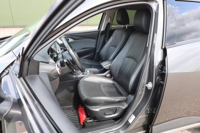 Mazda CX-3 2.0 SkyActiv-G 120 GT-M, Leer, Navigatie, Cruise control, Climate control, Stoel en stuurverwarming, Xenon, Parkeersensoren, Hud