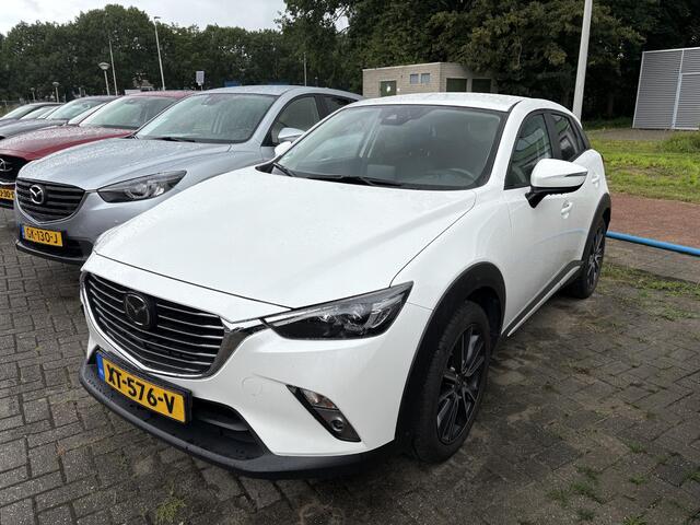 Mazda CX-3 2.0 SkyActiv-G 120 GT-M , Automaat, Trekhaak, Navi, Camera, Leder/stof, Adap-Cruise, Stuur/Stoel Verwarming, Bose, Clima, HUD, LKA, PDC, LMV 18 inch, Armsteun