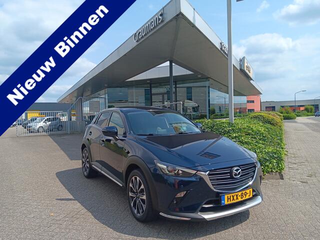 Mazda CX-3 2.0 SkyActiv-G 120 GT-M Line AUTOMAAT, Navi, Clima, Head-up, 18" etc. incl. 12 MND BOVAGGARANTIE