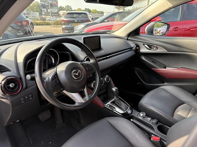 Mazda CX-3 2.0 SkyActiv-G 120 GT-M , Automaat, Trekhaak, Navi, Adap Cruise, Bose, HUD, Clima, Stoelverwarming, PDC, LKA, LMV 18 Inch, Half Leder