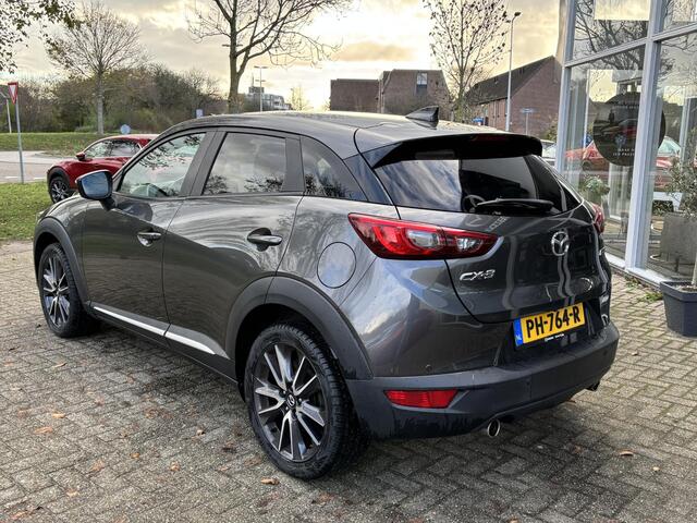 Mazda CX-3 2.0 SkyActiv-G 120 GT-M NL-Auto, Dealer Ondh., Navigatie, Apple Carplay/ Android Auto, Head-up, Keyless, Bose Audio, AdfCruise Controle, All-seasons, Stuurverw., Stoel verw.