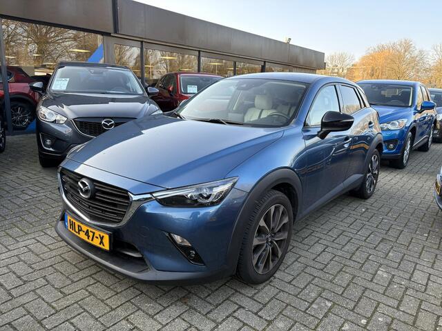 Mazda CX-3 2.0 SkyActiv-G 121 Luxury , Automaat, Trekhaak, Wit Leder, Navi, Cruise, Stoelverwarming, Apple Carplay, Android Auto, LMV 18 Inch, PDC, LKA, BSM