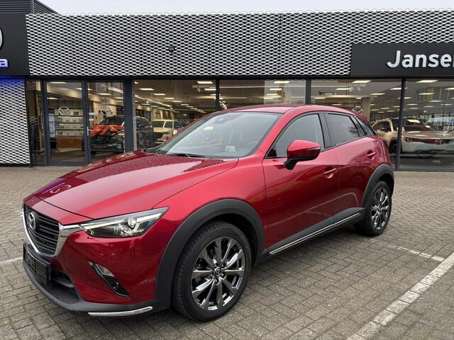 Mazda CX-3 2.0 SkyActiv-G 121 Luxury , Automaat, Leder, Camera, PDC, Navi, Apple Carplay, LMV 18 Inch, HUD, Cruise, Clima, All Season, Stoelverwarming