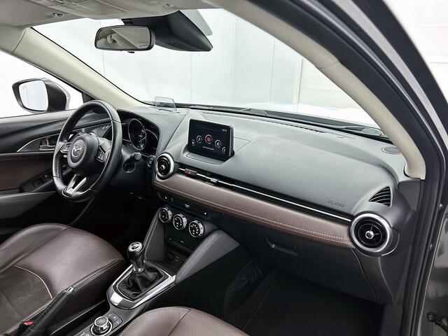 Mazda CX-3 2.0 SkyActiv-G 120 GT-Luxury / Leder int. / Navigatie / Cruise-ctr. / Airco / Stoelverw. / Head-up / Trekhaak / Keyless / Apk 12-2026