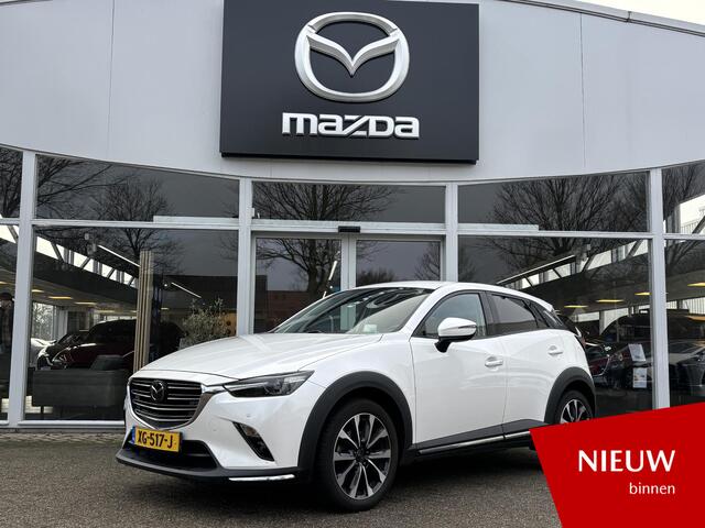 Mazda CX-3 2.0 SkyActiv-G 120 GT-M NL-Auto, Dealer Ondh, Leer, Navigatie, Stuurverw., Stoelverw, Cruise Controle Ad., Elect. bestuurders + geheugen, Head-up, Parkeer hulp, A-Rij-Camera