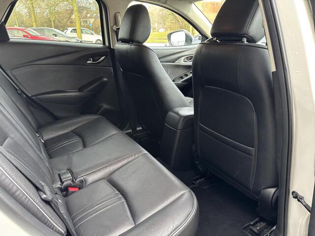 Mazda CX-3 2.0 SkyActiv-G 120 GT-M NL-Auto, Dealer Ondh, Leer, Navigatie, Stuurverw., Stoelverw, Cruise Controle Ad., Elect. bestuurders + geheugen, Head-up, Parkeer hulp, A-Rij-Camera