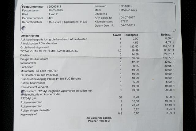 Mazda CX-3 2.0 122 PK SkyActiv-G 120 GT-M | Zwart Leer | 2 e Eign | Automaat | Ned Auto | 29DKM | Trekhaak | Hoge zit / Instap | Clima | Navi | Leer | Camera | Pdc | 18 Inch Lmv |