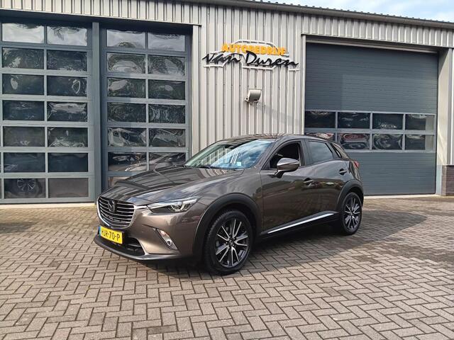 Mazda CX-3 SkyActiv-G 120PK. GTM navi clima/cruise leder trekhaak.Autom AUR Camera PDC