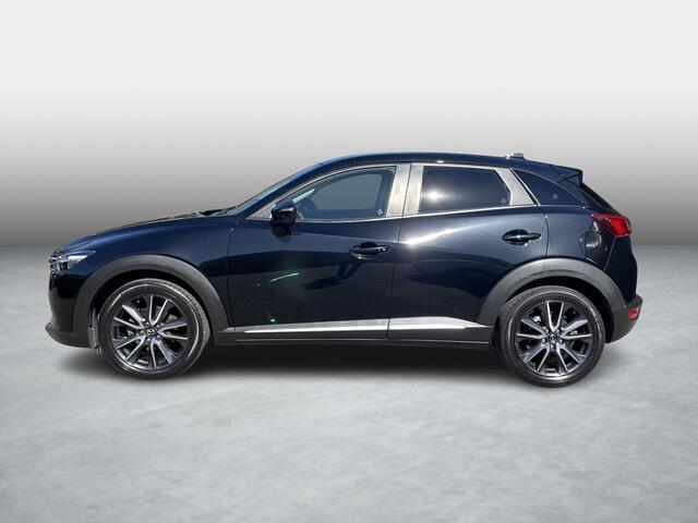 Mazda CX-3 2.0 SkyActiv-G 120 TS+ , Automaat, Trekhaak, Half Leder, Camera, Cruise, Clima, Navi, Stoelverwarming, HUD, PDC, LKA