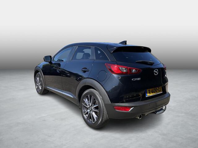 Mazda CX-3 2.0 SkyActiv-G 120 TS+ , Automaat, Trekhaak, Half Leder, Camera, Cruise, Clima, Navi, Stoelverwarming, HUD, PDC, LKA