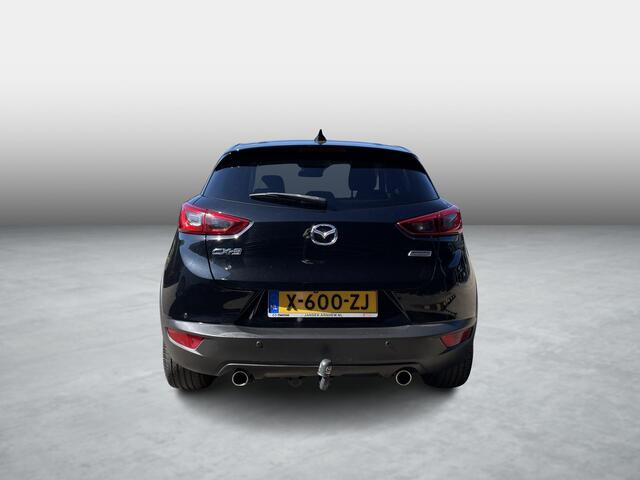 Mazda CX-3 2.0 SkyActiv-G 120 TS+ , Automaat, Trekhaak, Half Leder, Camera, Cruise, Clima, Navi, Stoelverwarming, HUD, PDC, LKA