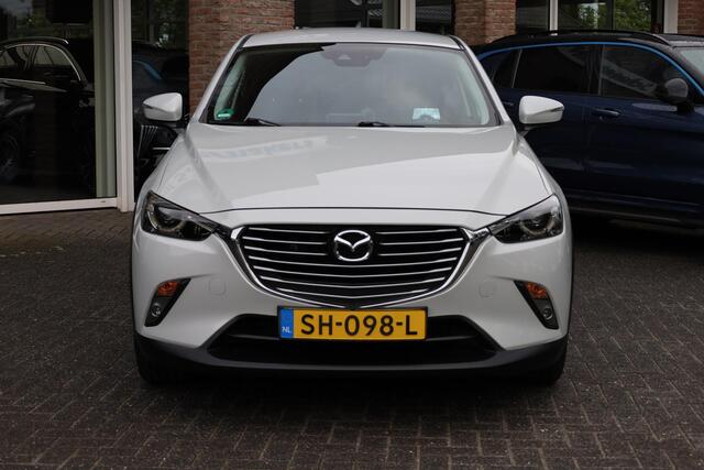 Mazda CX-3 2.0 SkyActiv-G 120 GT-Luxury LEER ELEC.MEMORYSTOELEN STOELVERW. HUD/ADD CAMERA DAB NAVI CRUISE CLIMA PDC 18''LMV NAP