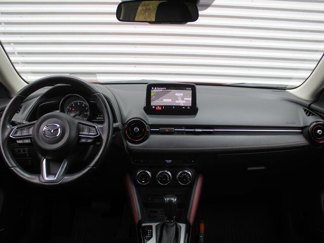 Mazda CX-3 2.0 SkyActiv-G 120 GT-M | Stuur-/stoelverwarming | Leer | Dodehoek detectie | Camera | Bose | HUD | LED | 18" LM | Cruise adapt. | Navi | Clima |