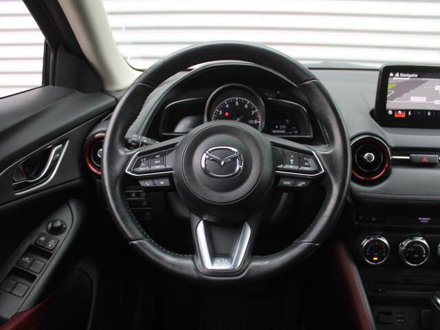 Mazda CX-3 2.0 SkyActiv-G 120 GT-M | Stuur-/stoelverwarming | Leer | Dodehoek detectie | Camera | Bose | HUD | LED | 18" LM | Cruise adapt. | Navi | Clima |