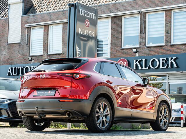 Mazda CX-30 2.0 e-SkyActiv-X M Hybrid Luxury BOSE LEDER TREKHAAK CAMERA DODEHOEK STOEL EN STUURVERW