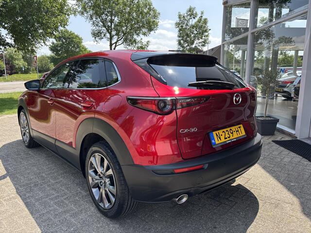 Mazda CX-30 2.0 e-SkyActiv-X M Hybrid Luxury 1e Eig., Dealer ondh, 186 PK, Navigatie, Leer, A. Rij-camera, Head-Up, Bose, Stoel & Stuur verw, Stoel geheugen, Apple Carplay / Android Auto, A. klep electr.