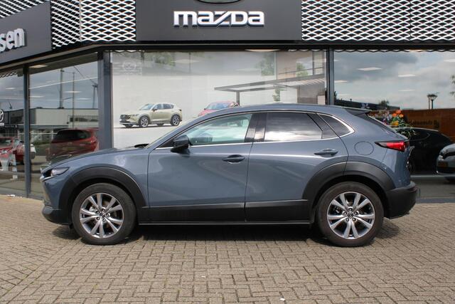 Mazda CX-30 2.0 e-SkyActiv Luxury-Line M 150 Hybrid , Automaat, Trekhaak, I-Activsense Pakket, 360 Camera, Adap.Cruise, Bose, Apple Carplay, Navi, LMV 18 Inch, Stuur/Stoelverwarming