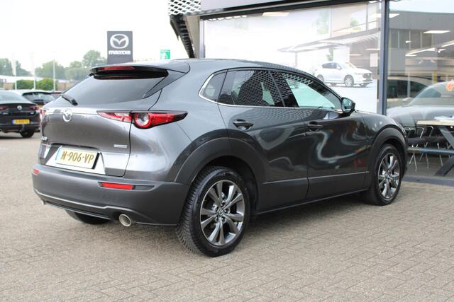 Mazda CX-30 2.0 e-SkyActiv-X 186 M Hybrid Luxury , Automaat, Leder, Bose, All Season, LMV 18 Inch, Adap. Cruise, PDC, HUD, Navi, Camera, Stoelverwarming, Stuurverwarming, Clima