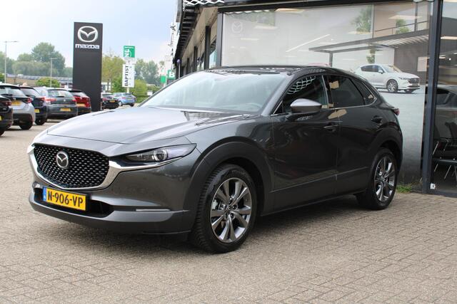 Mazda CX-30 2.0 e-SkyActiv-X 186 M Hybrid Luxury , Automaat, Leder, Bose, All Season, LMV 18 Inch, Adap. Cruise, PDC, HUD, Navi, Camera, Stoelverwarming, Stuurverwarming, Clima