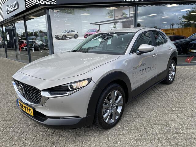 Mazda CX-30 2.0 e-SkyActiv-X 186 M Hybrid Centre Line , Demovoordeel ¤ 5.040,-, Adap. Cruise, Clima, Stoelverwarming, Stuurverwarming, LMV 18 Inch, Stoffen bekleding, Camera, PDC, Navi, HUD, Apple Carplay