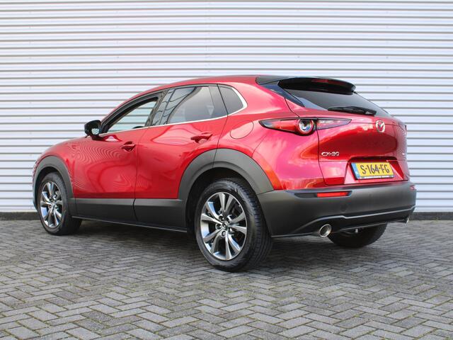 Mazda CX-30 2.0 e-SkyActiv-X 6AT M Hybrid Luxury | i-ActivSense | Trekhaak | 360 Camera | Stuur-/stoelverwarming | HUD | Elek. stoelverstelling + achterklep | Leer | LED |