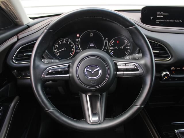 Mazda CX-30 2.0 e-SkyActiv-X 6AT M Hybrid Luxury | i-ActivSense | Trekhaak | 360 Camera | Stuur-/stoelverwarming | HUD | Elek. stoelverstelling + achterklep | Leer | LED |