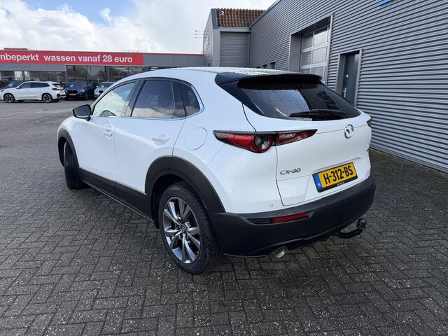 Mazda CX-30 2.0 e-SkyActiv-X M Hybrid 180 PK Luxury Leder Bose Sound Trekhaak Carplay Stoelverwarming Stuurverwarming Head-Up Display Achteruitrijcamera
