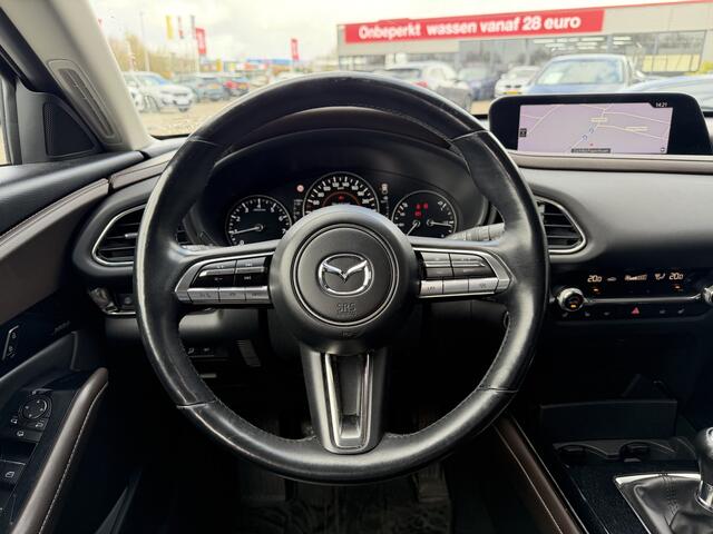 Mazda CX-30 2.0 e-SkyActiv-X M Hybrid 180 PK Luxury Leder Bose Sound Trekhaak Carplay Stoelverwarming Stuurverwarming Head-Up Display Achteruitrijcamera