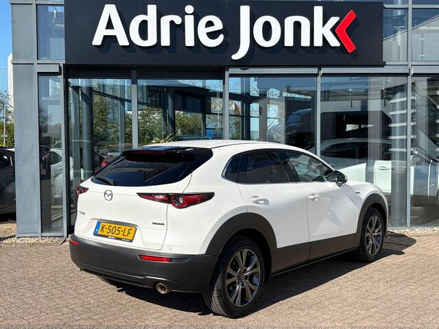 Mazda CX-30 2.0 e-SkyActiv-X M Hybrid100th Anniversary Ed. | TREKHAAK | APPLE-CARPLAY | LEDER | 18 INCH | 360 CAMERA | DODEHOEK DETECTIE | SCHUIF/KANTELDAK | ADAPTIEF CRUISE CONTROL |