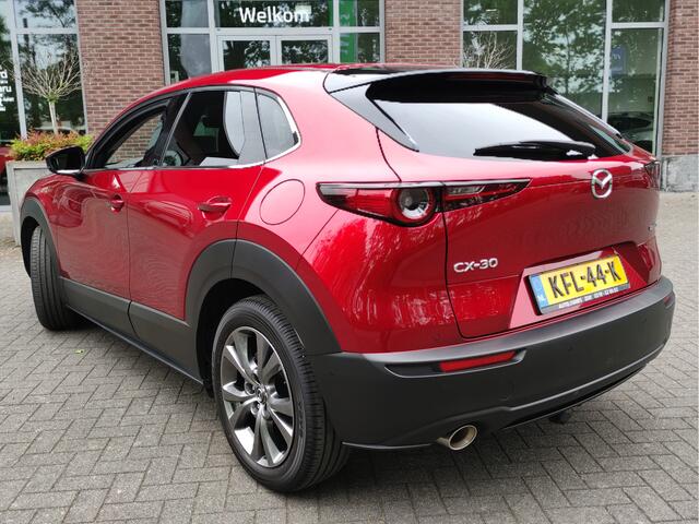 Mazda CX-30 2.0 e-SkyActiv-X M Hybrid Luxury Afn.trekhaak - Leder - Head-up display - Adaptive Cr.control - Bose - 18Inch LMV