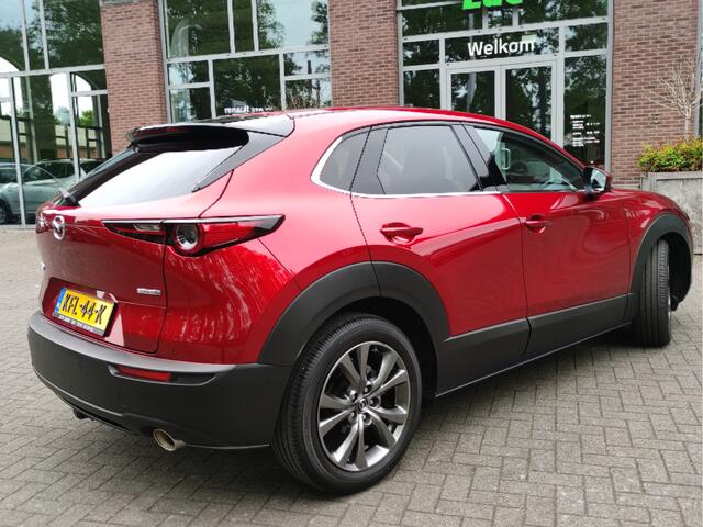 Mazda CX-30 2.0 e-SkyActiv-X M Hybrid Luxury Afn.trekhaak - Leder - Head-up display - Adaptive Cr.control - Bose - 18Inch LMV