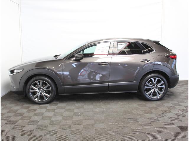 Mazda CX-30 2.0 e-SkyActiv-X M Hybrid Luxury CLIMATE | SCHDAK | LMV18 | CARPLAY | MEMSEATS | STOEL/STUURVERW | HEAD-UP | LEER | AFNBTRHAAK | CAMERA360 | ADAPCRUISE | DAB | LED