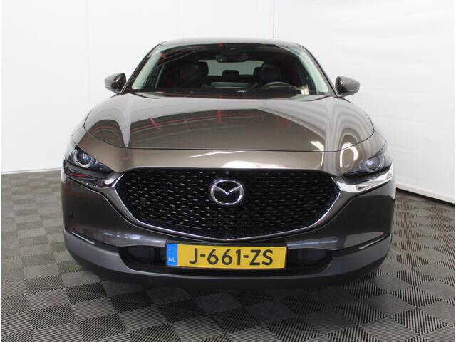 Mazda CX-30 2.0 e-SkyActiv-X M Hybrid Luxury CLIMATE | SCHDAK | LMV18 | CARPLAY | MEMSEATS | STOEL/STUURVERW | HEAD-UP | LEER | AFNBTRHAAK | CAMERA360 | ADAPCRUISE | DAB | LED
