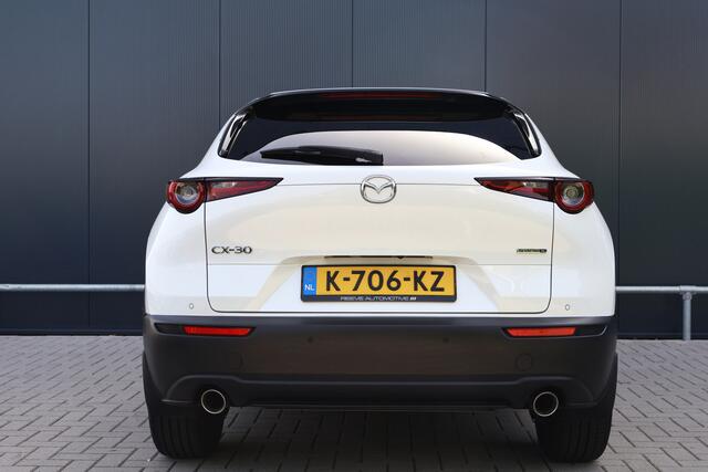 Mazda CX-30 2.0 e-SkyActiv-X M Hybrid 100th Anniversary Automaat | 180pk | 360 camera | HUD | Keyless | Leer | Schuif / Kanteldak | Adaptieve Cruise | Stoelverwarming | Stuurverwarming | Luxury