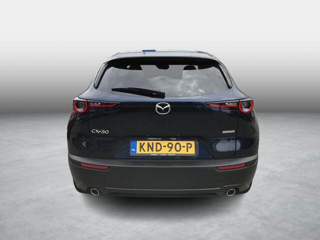 Mazda CX-30 2.5 e-SkyActiv-G M Hybrid Exclusive-Line Business , ¤3.000,- demovoordeel, Automaat, 18 Inch LMV, Apple Carplay, 360 View, Bose, Cruise & Traffic Support, LKA, SCBS, Auto. Achterklep