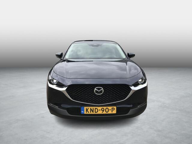 Mazda CX-30 2.5 e-SkyActiv-G M Hybrid Exclusive-Line Business , ¤3.000,- demovoordeel, Automaat, 18 Inch LMV, Apple Carplay, 360 View, Bose, Cruise & Traffic Support, LKA, SCBS, Auto. Achterklep